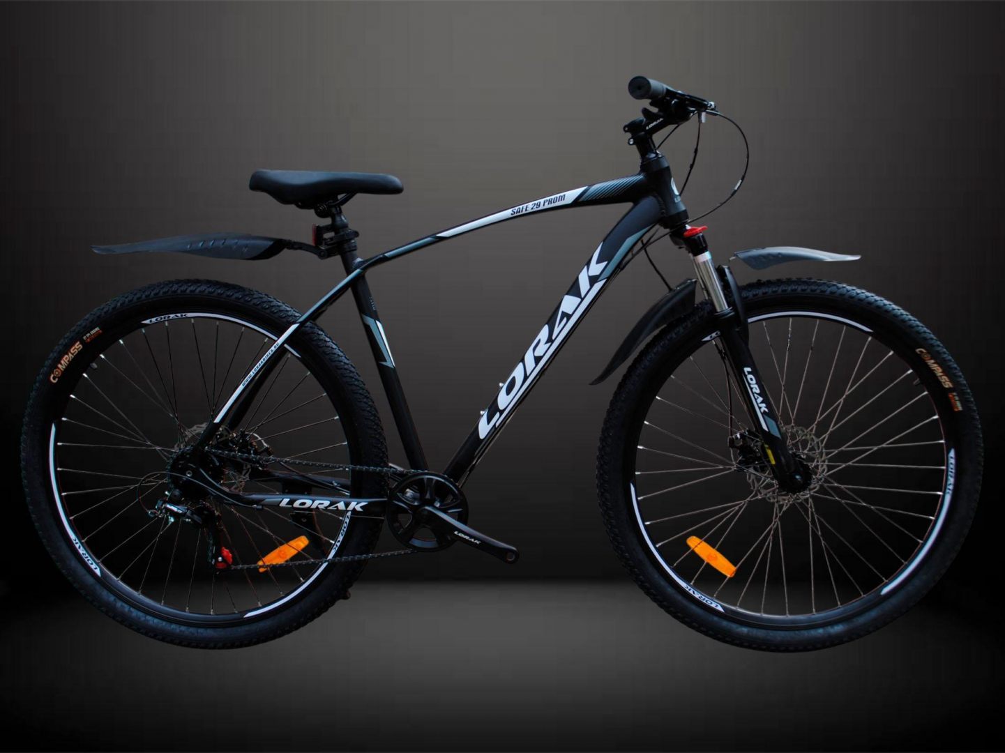 LORAK SAFE 29-чёрно-белый SHIMANO, КАССЕТА
